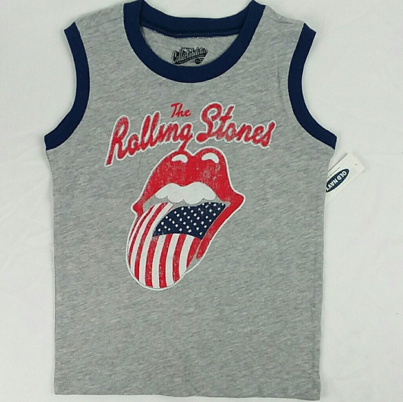New Old Navy Toddler Boy Rolling Stones Shirt 5T - Picture 1 of 3